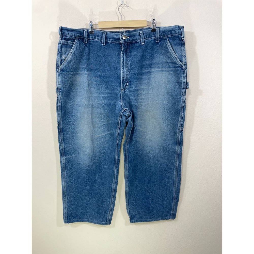 Carhartt Mens‎ 46 X 30 Carpenter Jeans B13 DST Blue Loose Original Fit